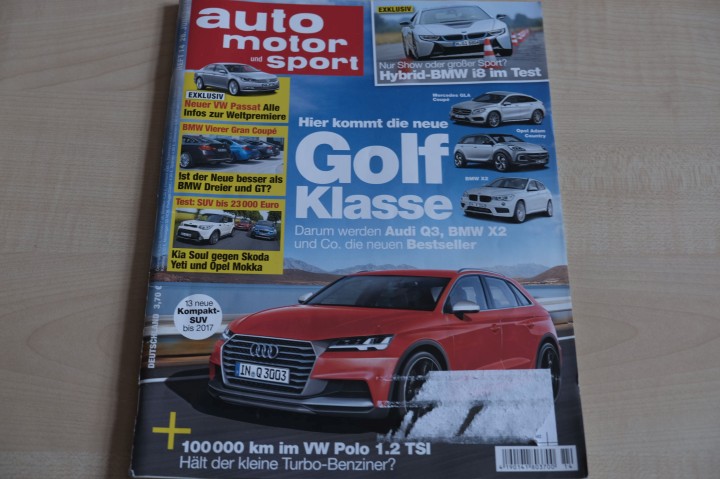 Deckblatt Auto Motor und Sport (14/2014)